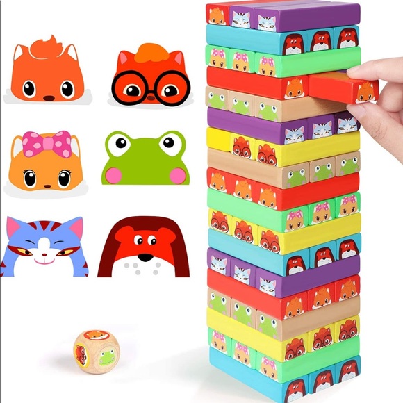 Wooden stacking game 54 pieces - Picture 2 of 3